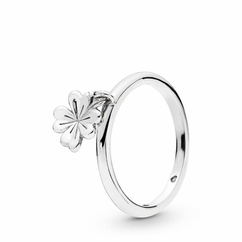 Inele statement Pandora Dangling Clover Argint (bA54T6VQ)